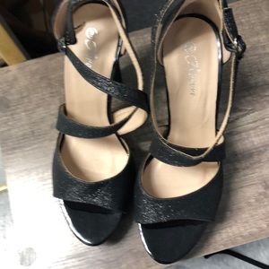 Sparkle strapie Heeled pump